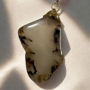 Unique and Stunning 2” Agate Pendant